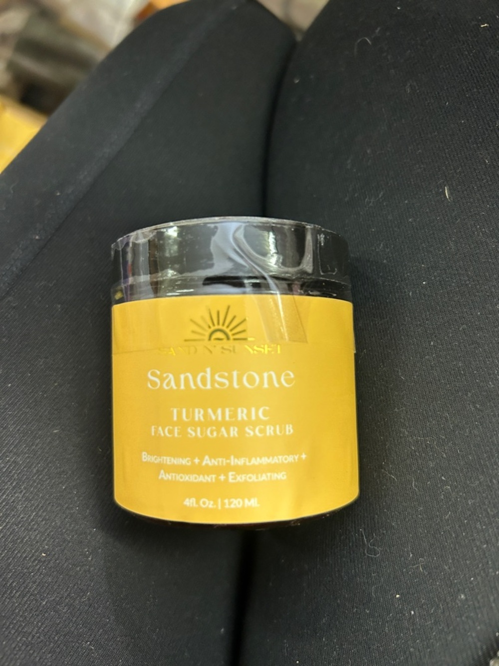 Sandstone Turmeric Face Sugar Scrub - Yellow Label